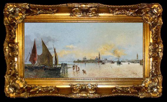 framed  Carnicero, Antonio Vista de Venecia, ta009-2